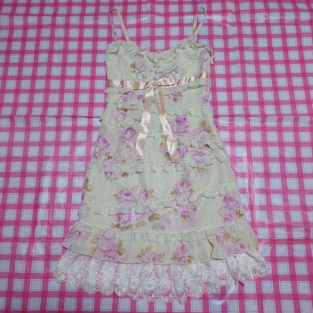 ディアマンテ ぼかし薔薇 お嫁ワンピ 36