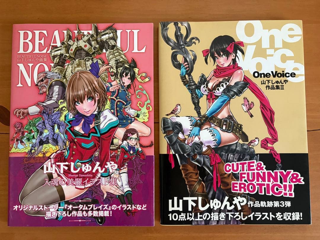 山下しゅんや　画集＆作品集　2冊セット　初版/帯付き　フィールドワイ　コトブキヤ