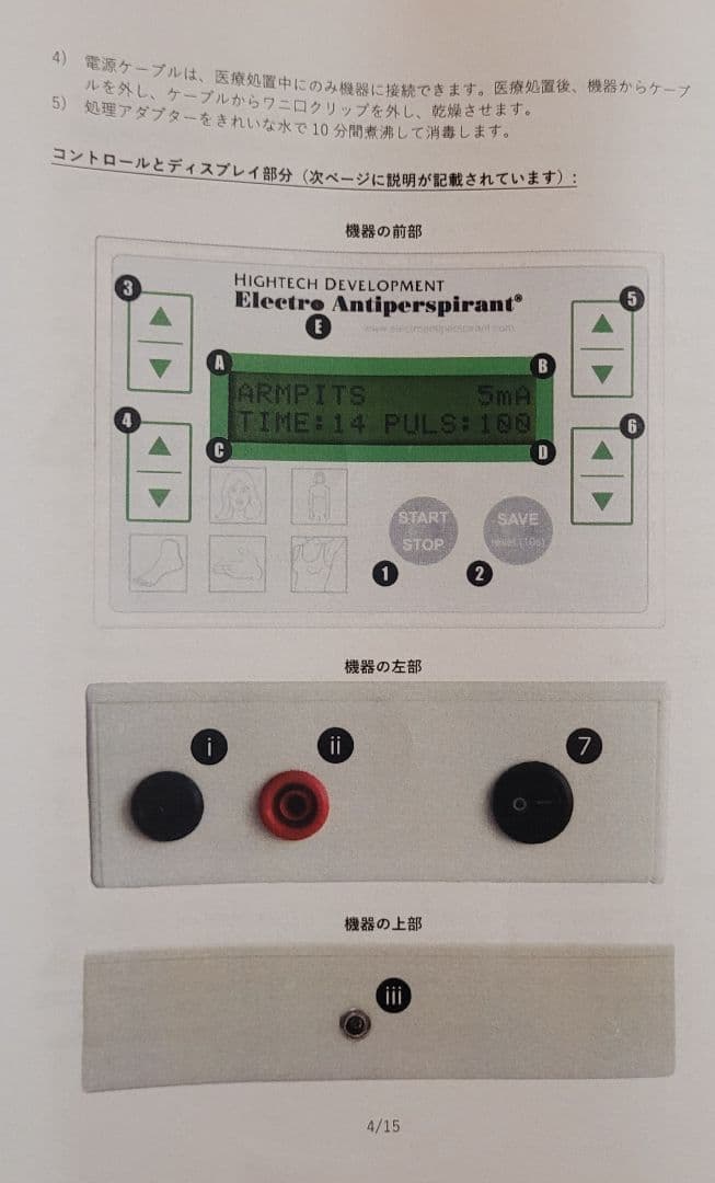 自助具・リハビリ用品 Electro Antiperspirant ELITE