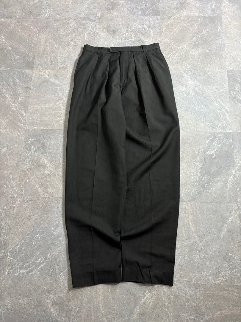 パンツ 80s Vintage 2 tuck wide slacks USA TALON