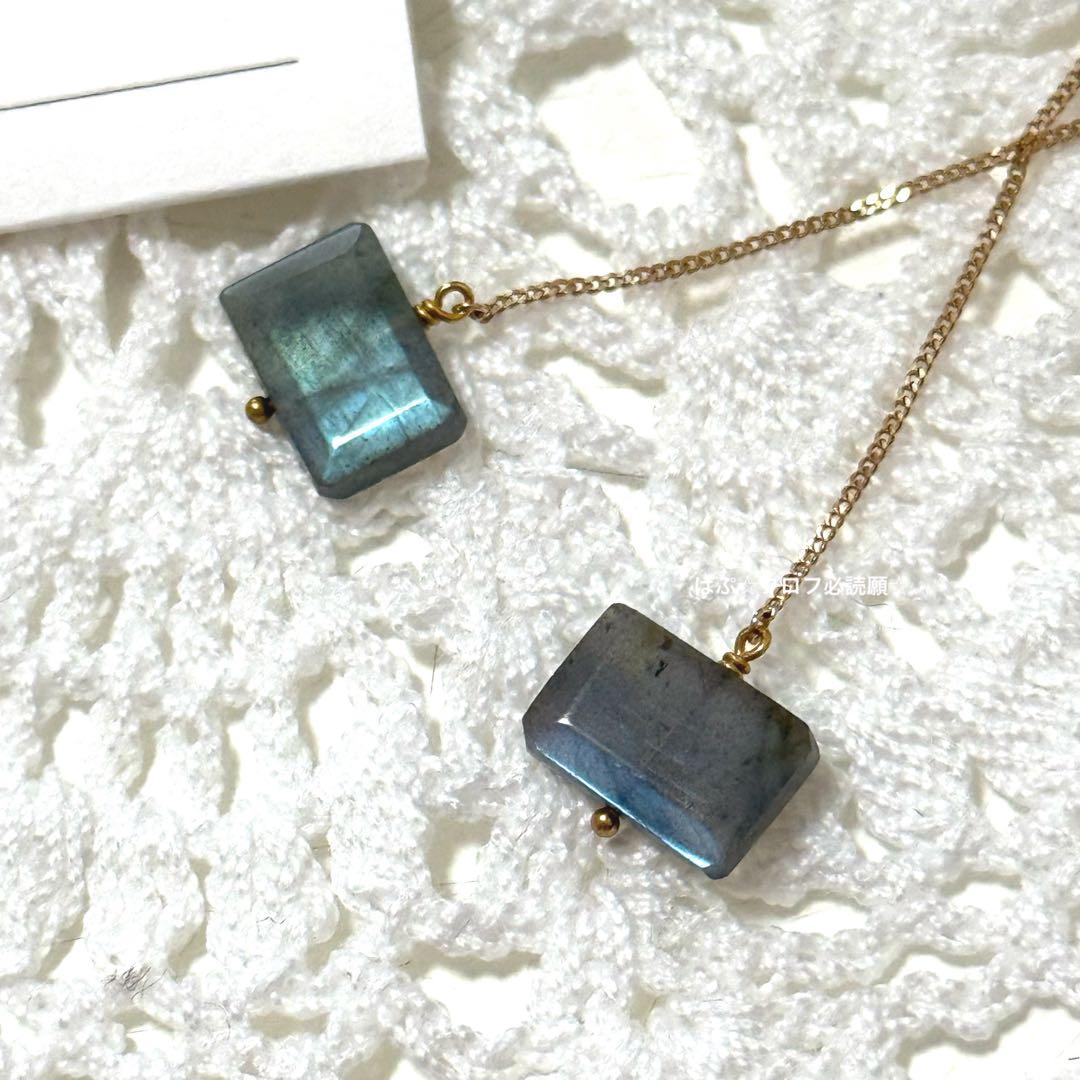 【新品未使用/販売証明書有】‧✧̣̥̇‧完売品レア‧✧̣̥̇‧ラブラドライト☆agete☆