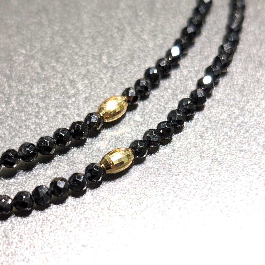 s po　50cm｜K8ゴールド×テラヘルツ×スピネルの三位一体ネックレス