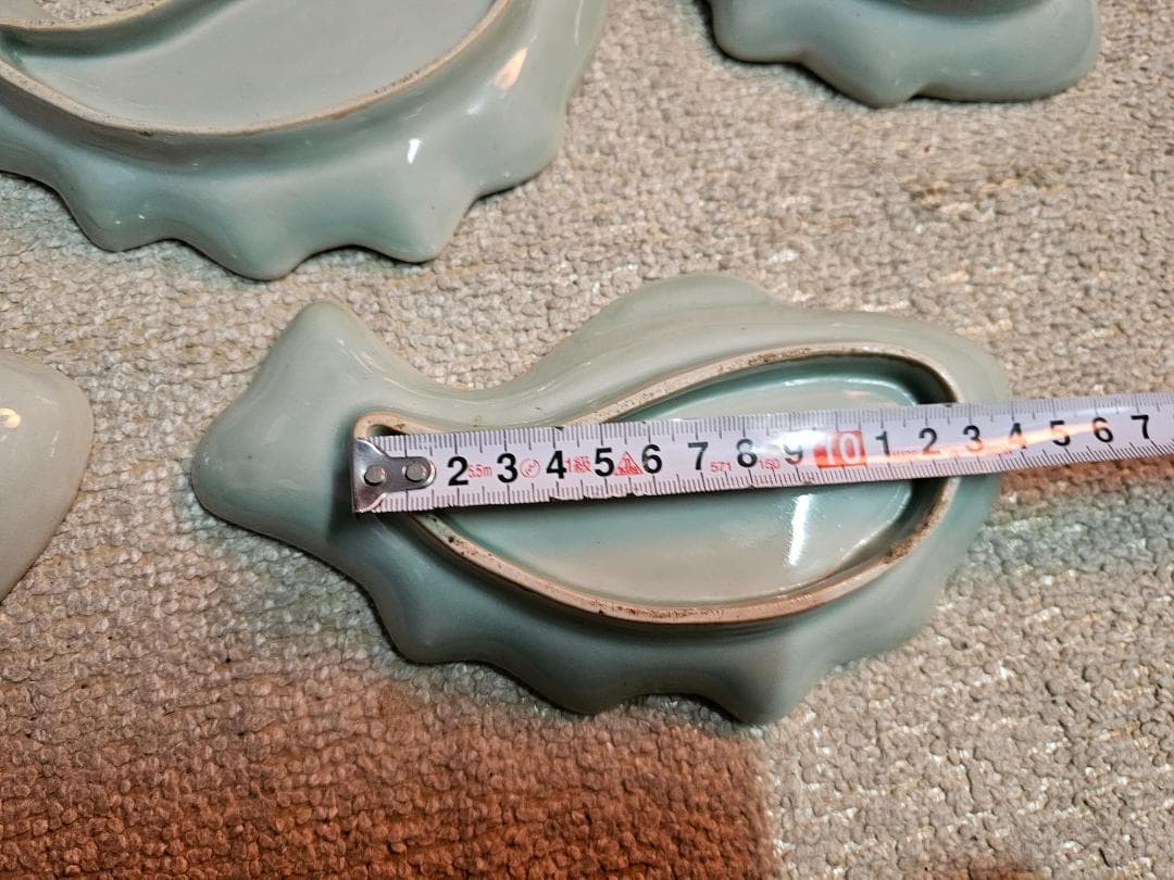 m*a様 その2 幕末明治頃の伊万里 魚型変形皿 5客セット