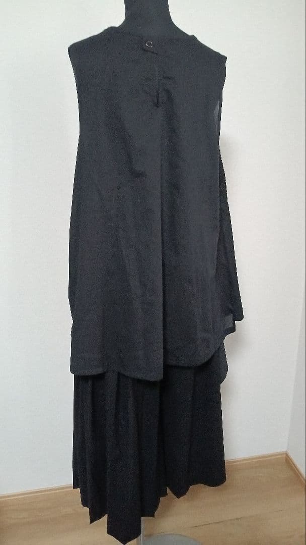 二点　エイココンドウ綿チュニック　EBワイドパンツ　未使用赤プリーツジャケット