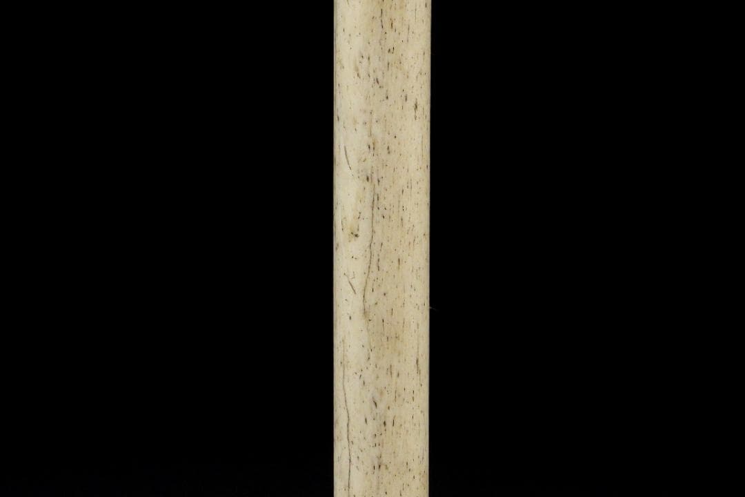 中国美術 時代物 老獨角鯨 歯牙 一角鯨 本鼈甲 杖 本物/長さ約90cm