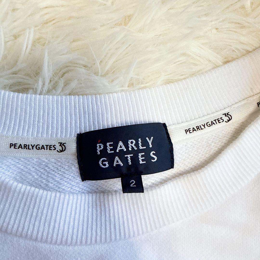 【パーリーゲイツ】限定品 トレーナー ホワイト 2サイズ レディース