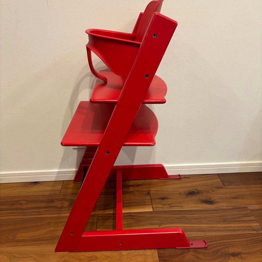 STOKKE トリップトラップ レッド ベビーセット付き 美品 ストッケ