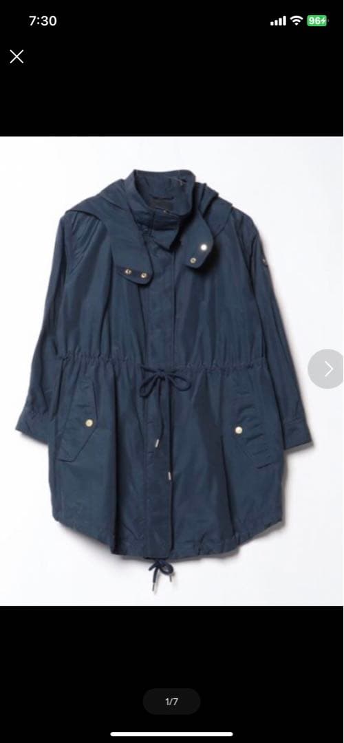 TATRAS タトラス フード付きモッズコート ネイビー サイズ1