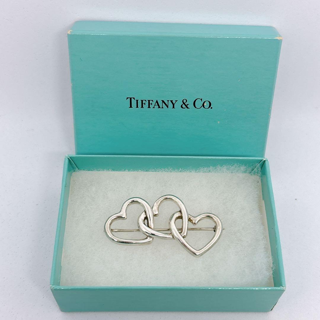 Tiffany&Co. ティファニー トリプルハートブローチ 箱付