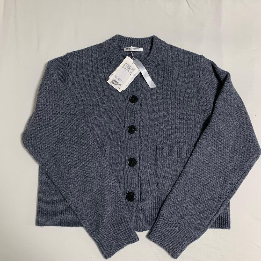 【BEAUTY&YOUTH】ウールポケットカーディガンウォッシャブル