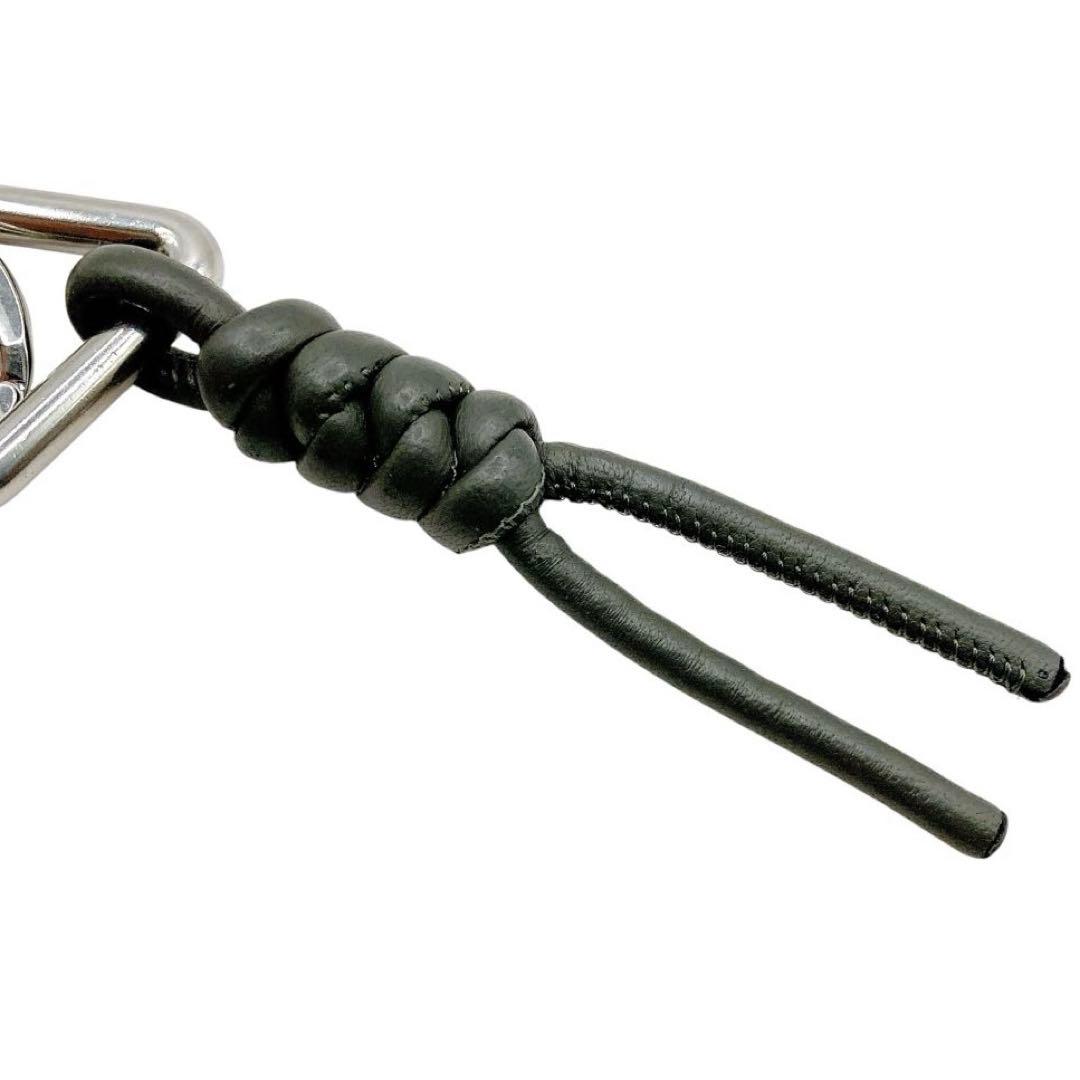 美品✨ボッテガヴェネタ　トライアングル　イントレチャート　キーリング　グレー