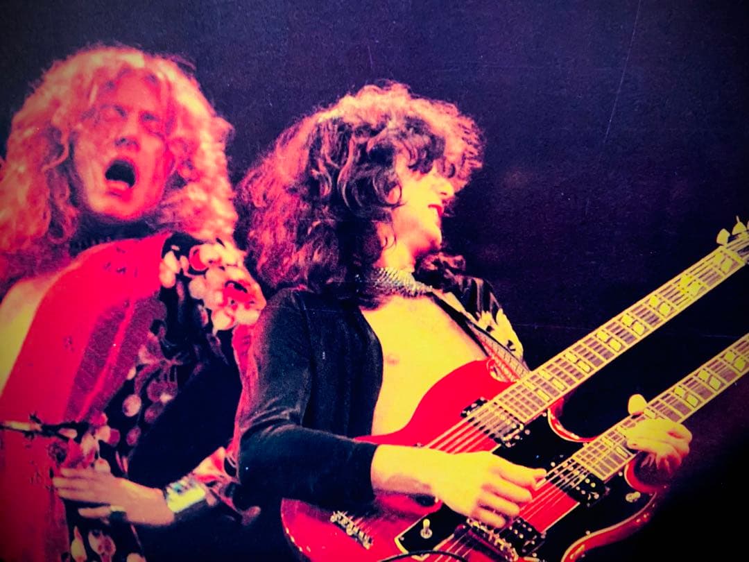 レッド・ツェッペリン貴重写真集LIVE DREAMS 著者サイン入り