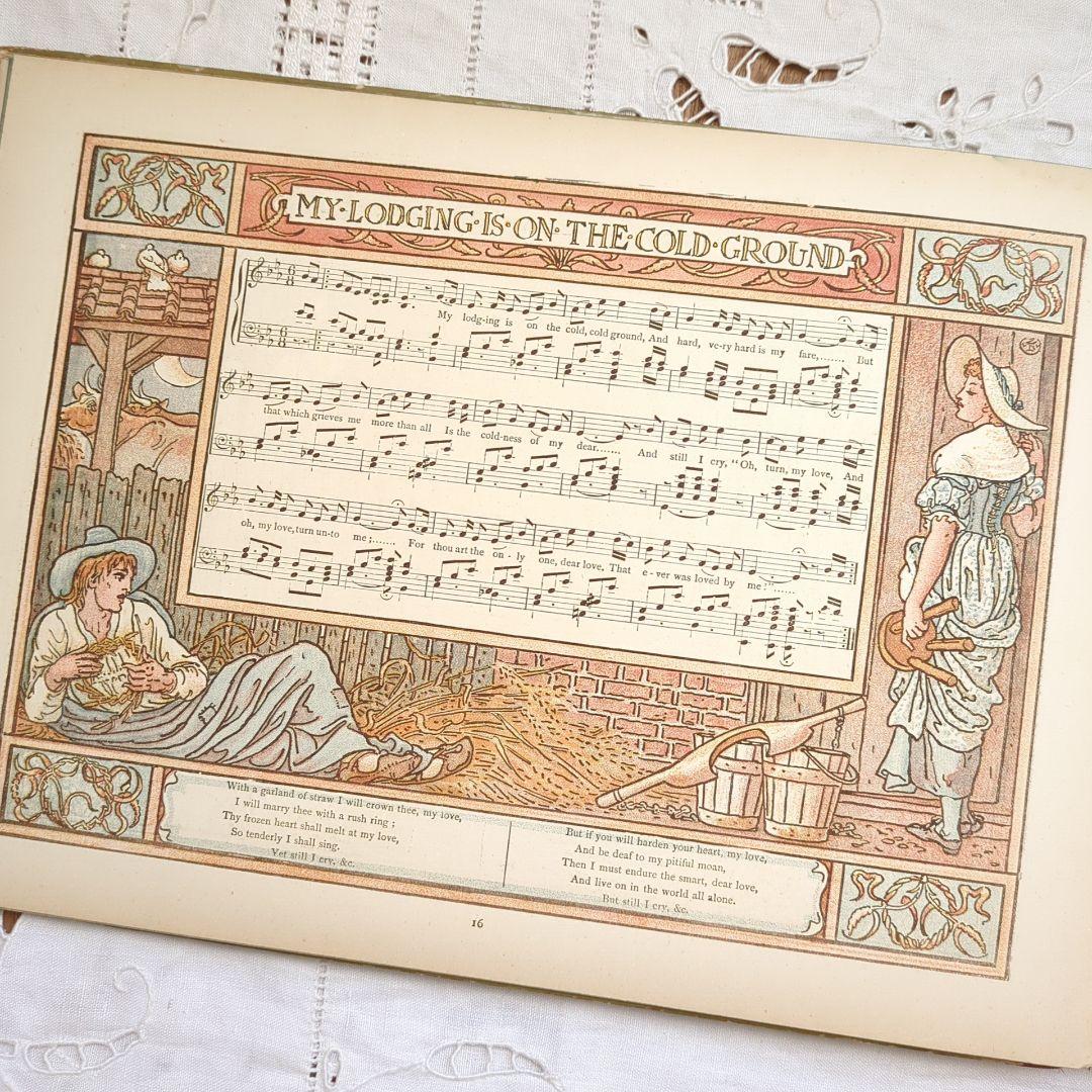 超稀少1890アンティーク絵本 洋書 児童書 ヴィクトリアン ウォルタークレイン