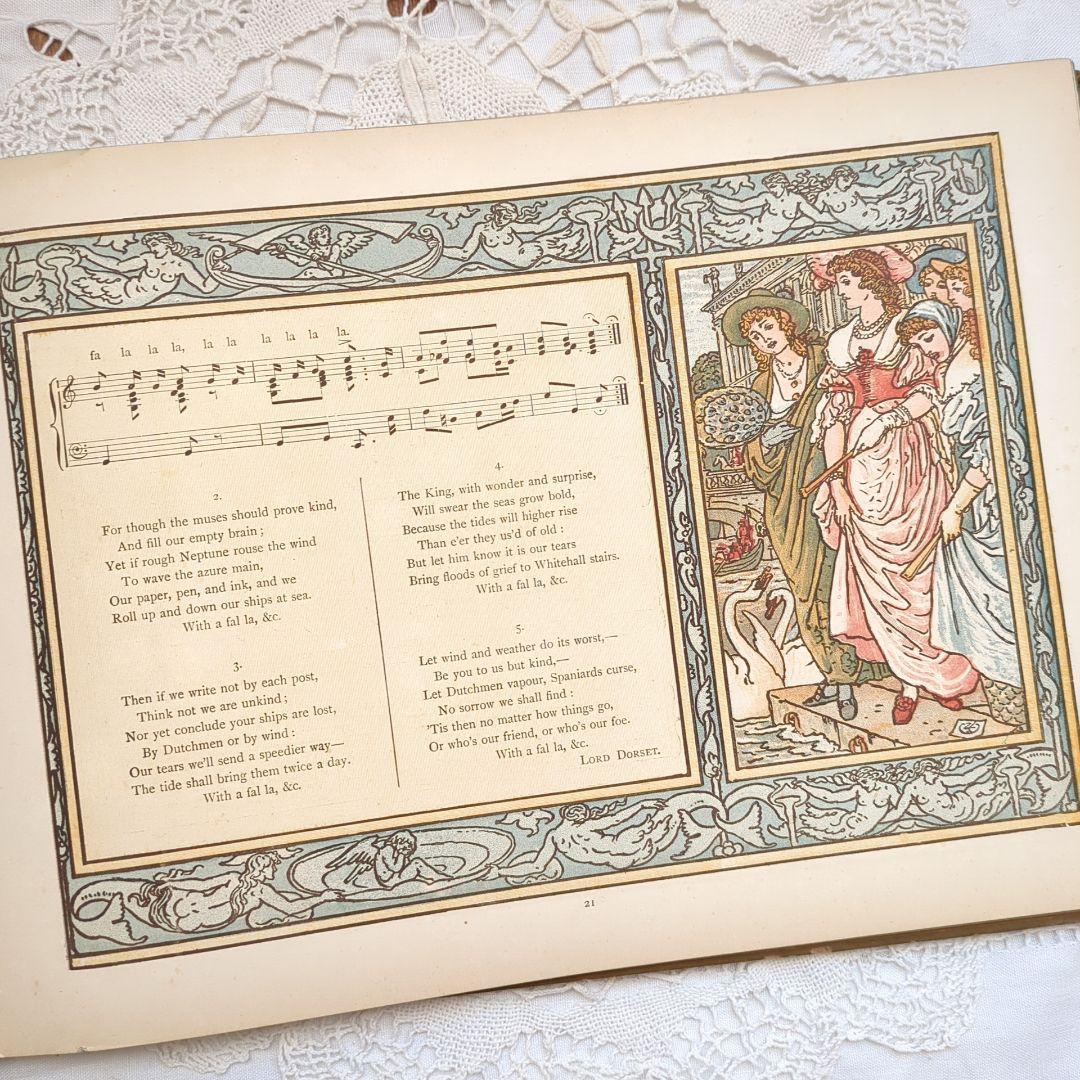 超稀少1890アンティーク絵本 洋書 児童書 ヴィクトリアン ウォルタークレイン