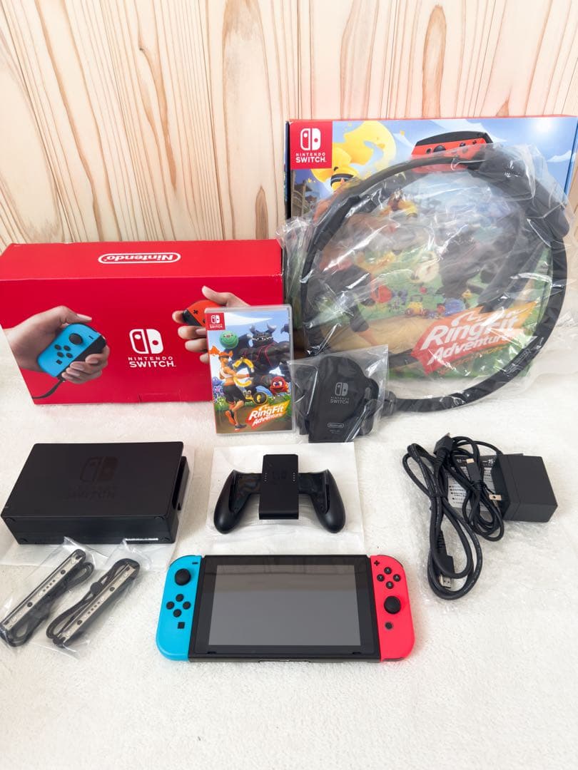 【美品】Nintendo Switch 本体+リングフィットアドベンチャーセット