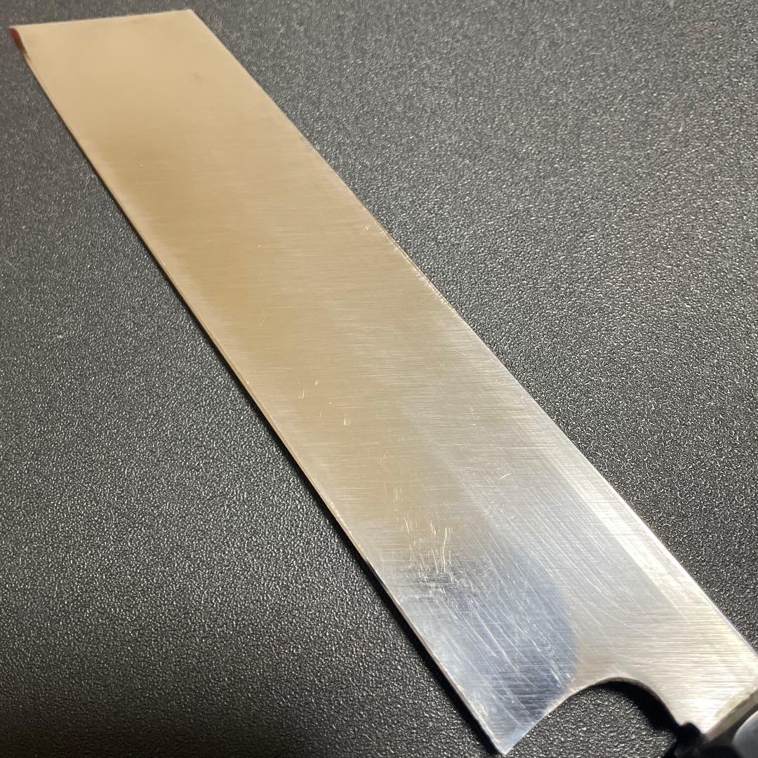 スケナリ　佑成　本焼　むきもの　6寸　刃渡り　181mm 黒檀八角柄　白一