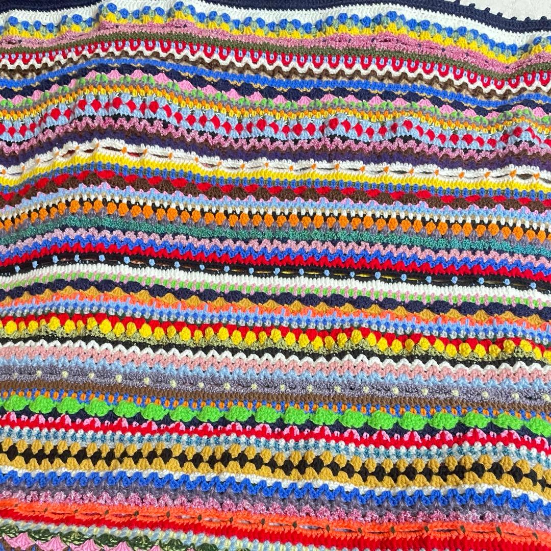 ⇒ハンドメイド｜ スパイシーブランケット かぎ編み マルチカバー