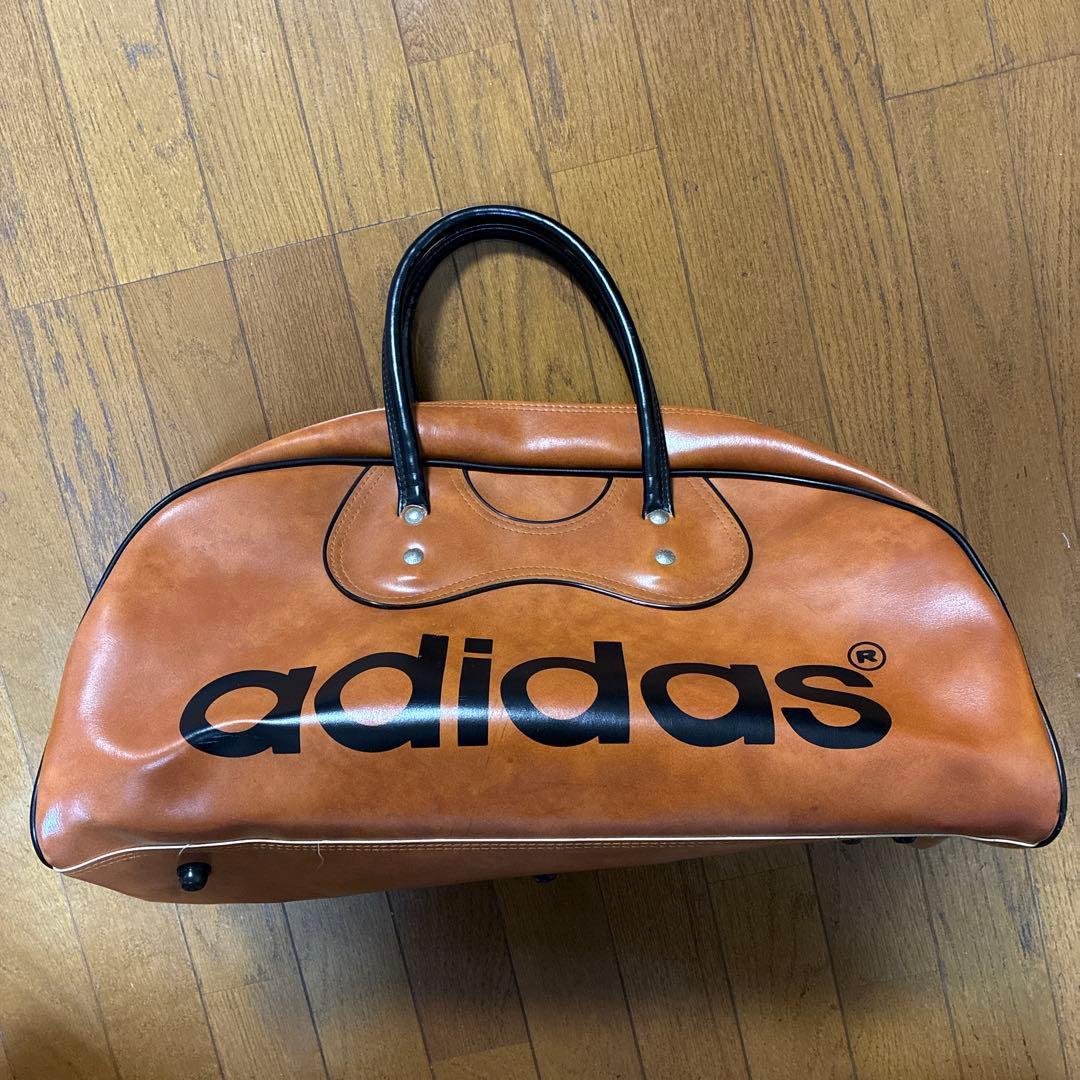 『そまじろう』ヴィンテージadidas ボストンバッグ ブラウン