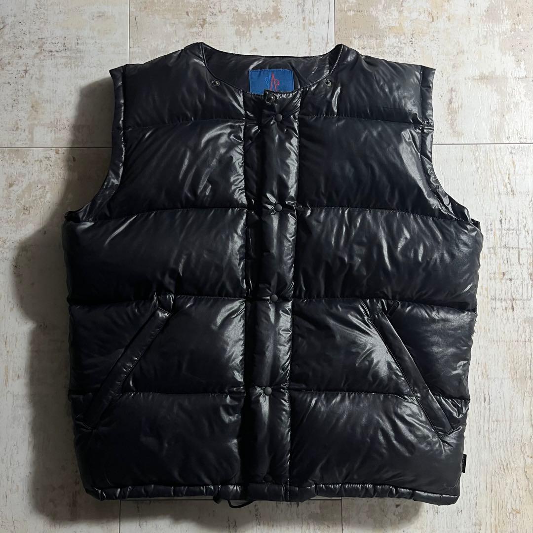 MONCLER モンクレール フランス製 青タグ ダウン ベスト ダークネイビー