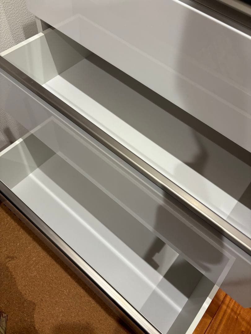 優さま専用 ホワイト キッチンボード 引き出し式収納 幅120cm