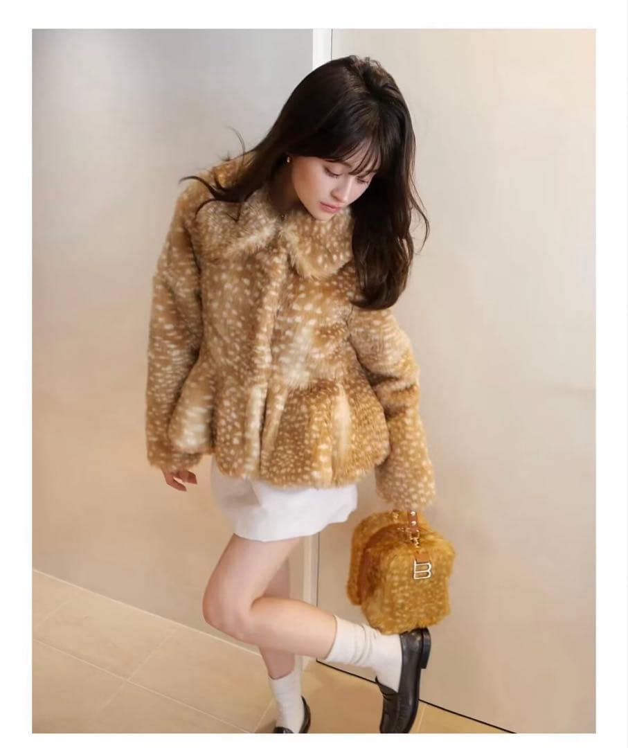 bibiy. DORA PEPURAMU FUR COAT 即日発送