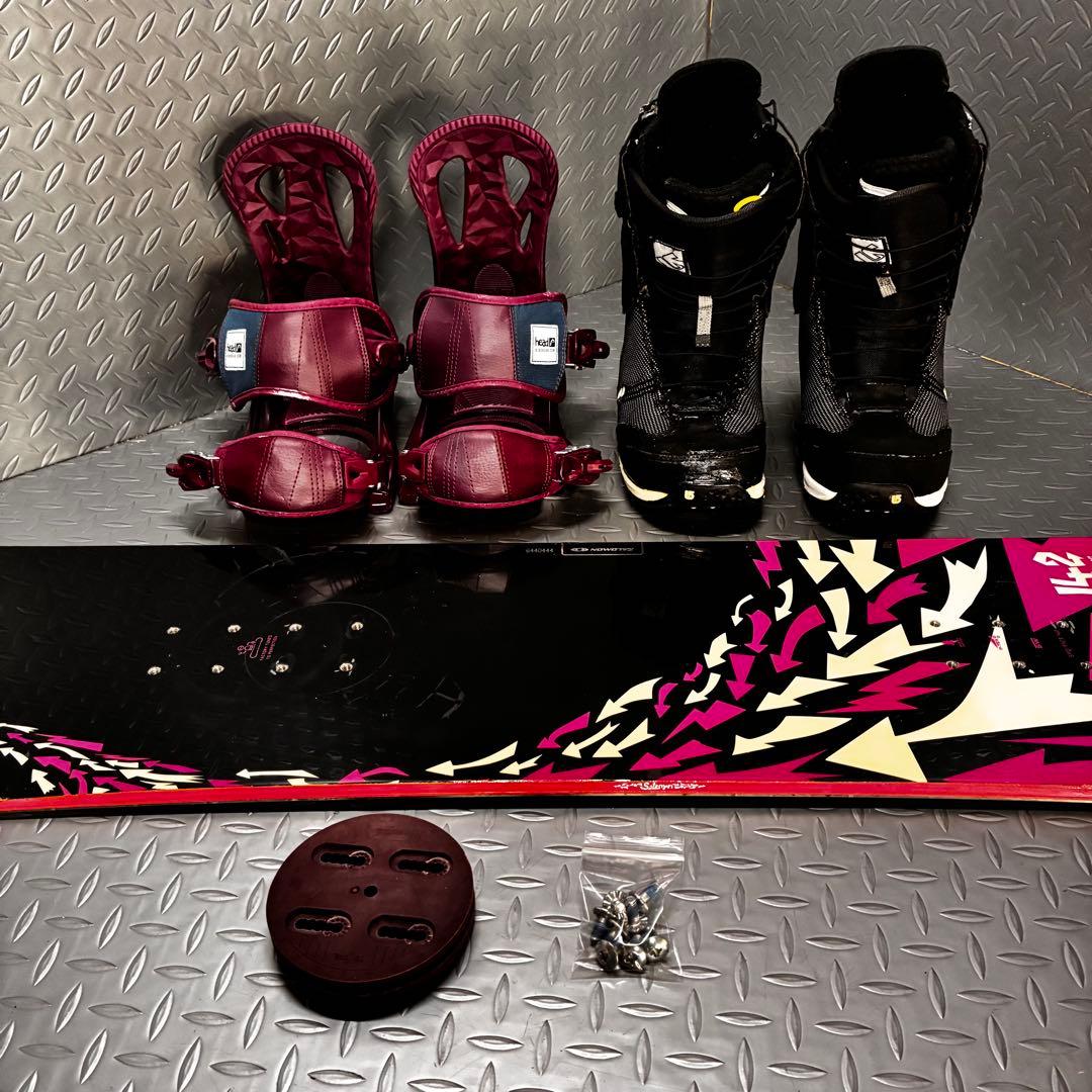 【レディース】SALOMON sequence 142cm バートン 3点セット