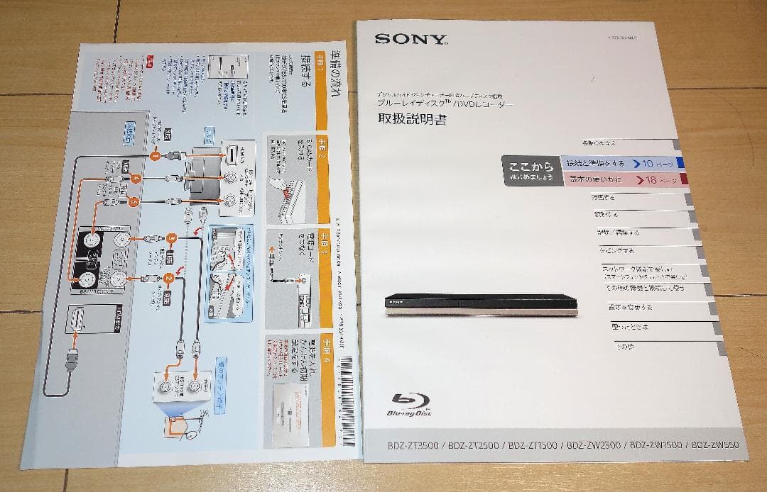 【美品】SONY BDZ-ZW2500 ブルーレイディスクレコーダー