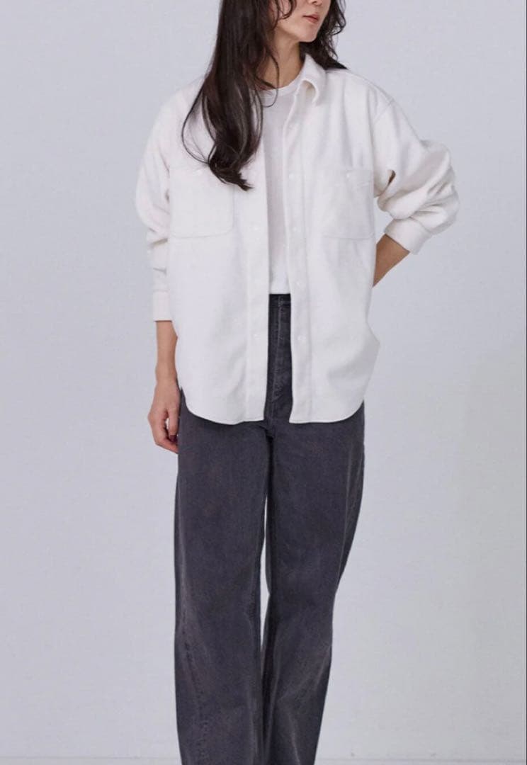 イレーヴ　RECYCLE POLYESTER FLEECE シャツ