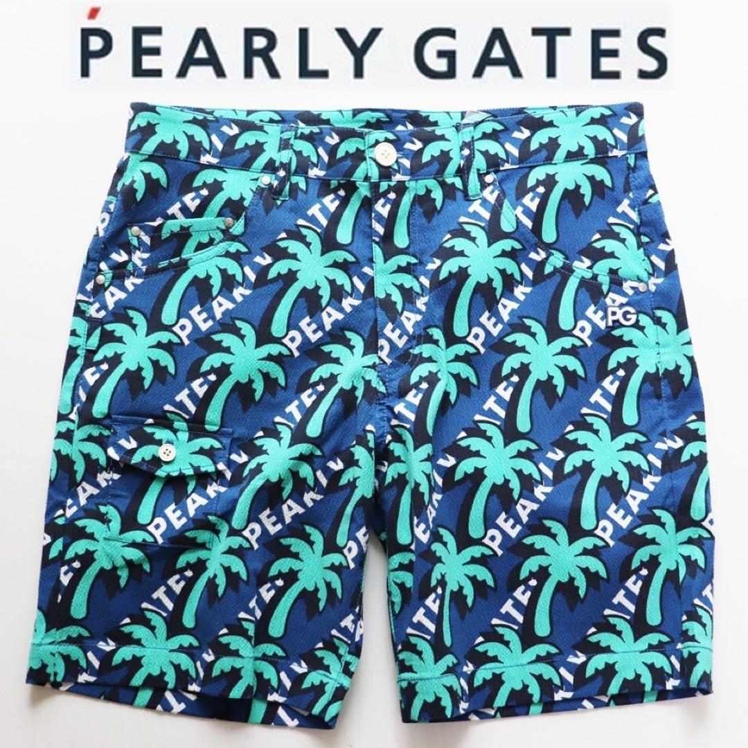 《パーリーゲイツ》新品 シアサッカー生地 ストレッチショートパンツ 4(W82)