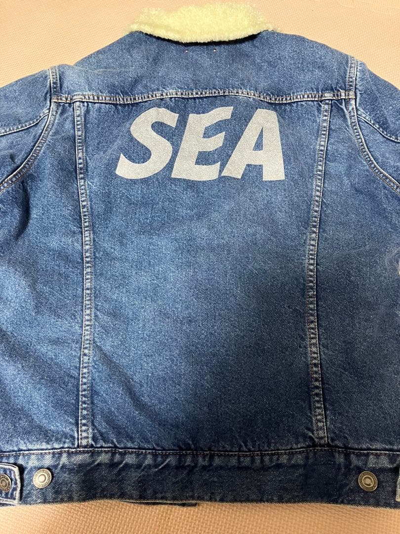 MINEDENIM WIND AND SEA ボア デニム ジャケット