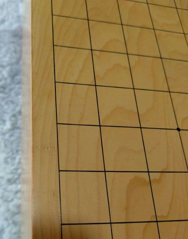 値下げ【囲碁】国産本榧　囲碁盤6.2寸　板目　足つき