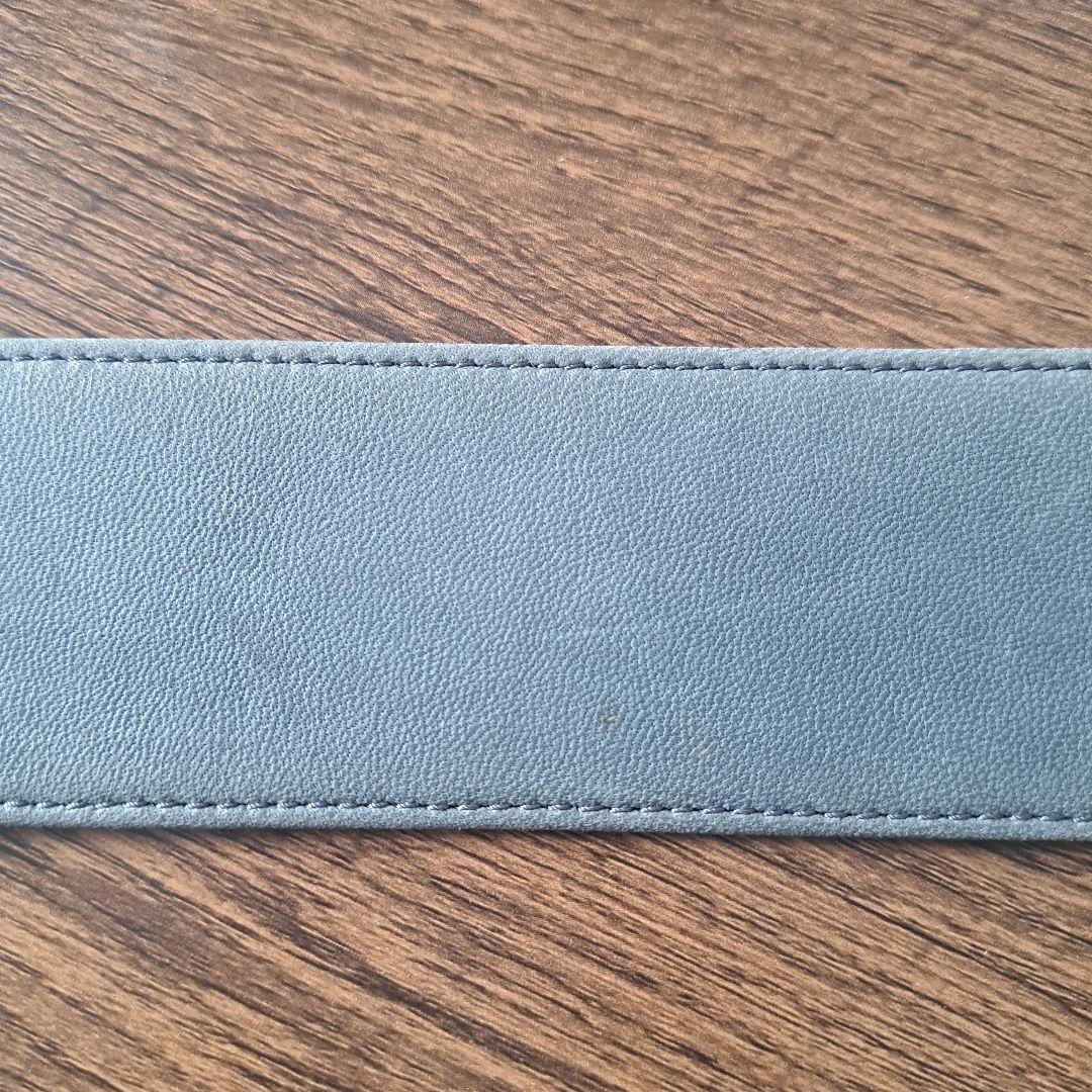 Christian Dior グレー レザー ベルト