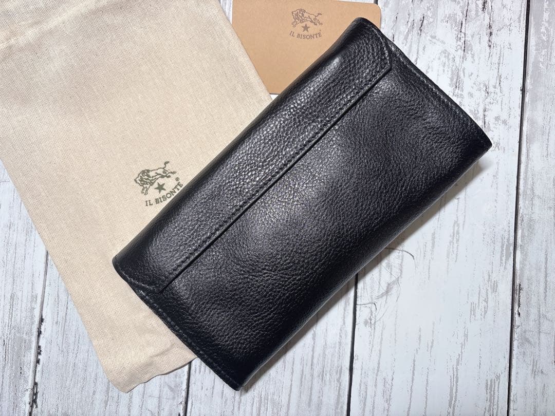 新品 イルビゾンテ ☆大人気☆ ロングウォレット 定番 ブラック 黒
