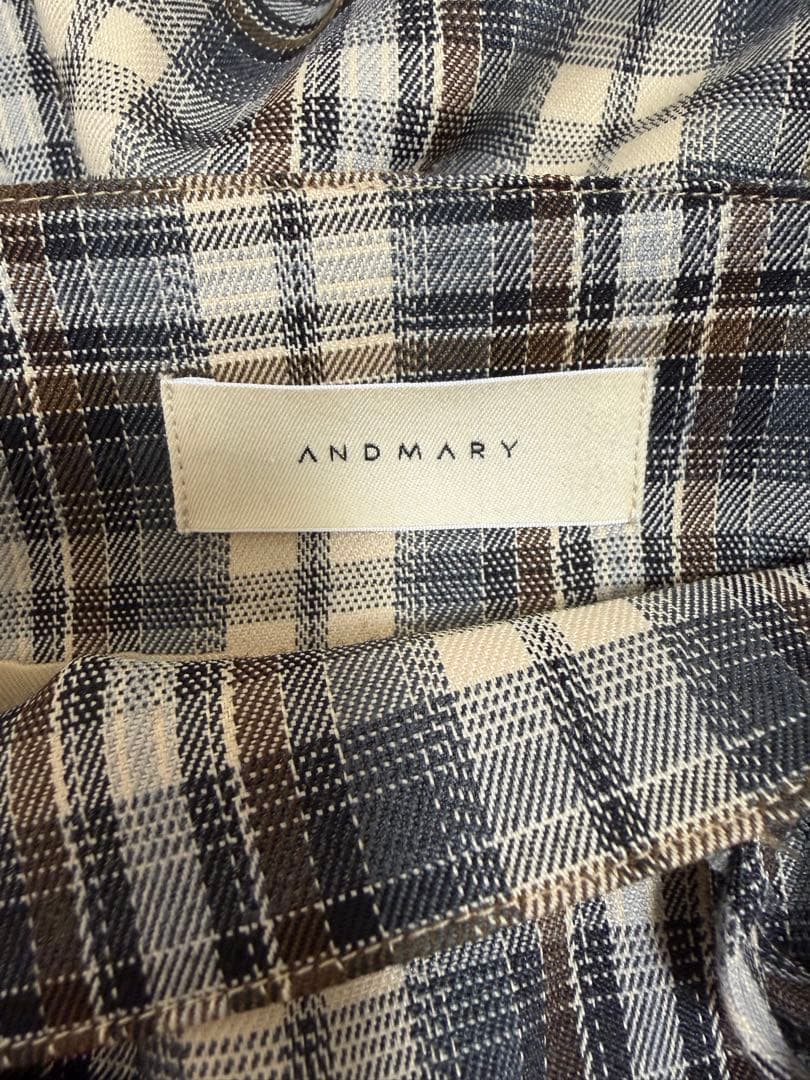 ワンピース andmary andmary karen check mini dress