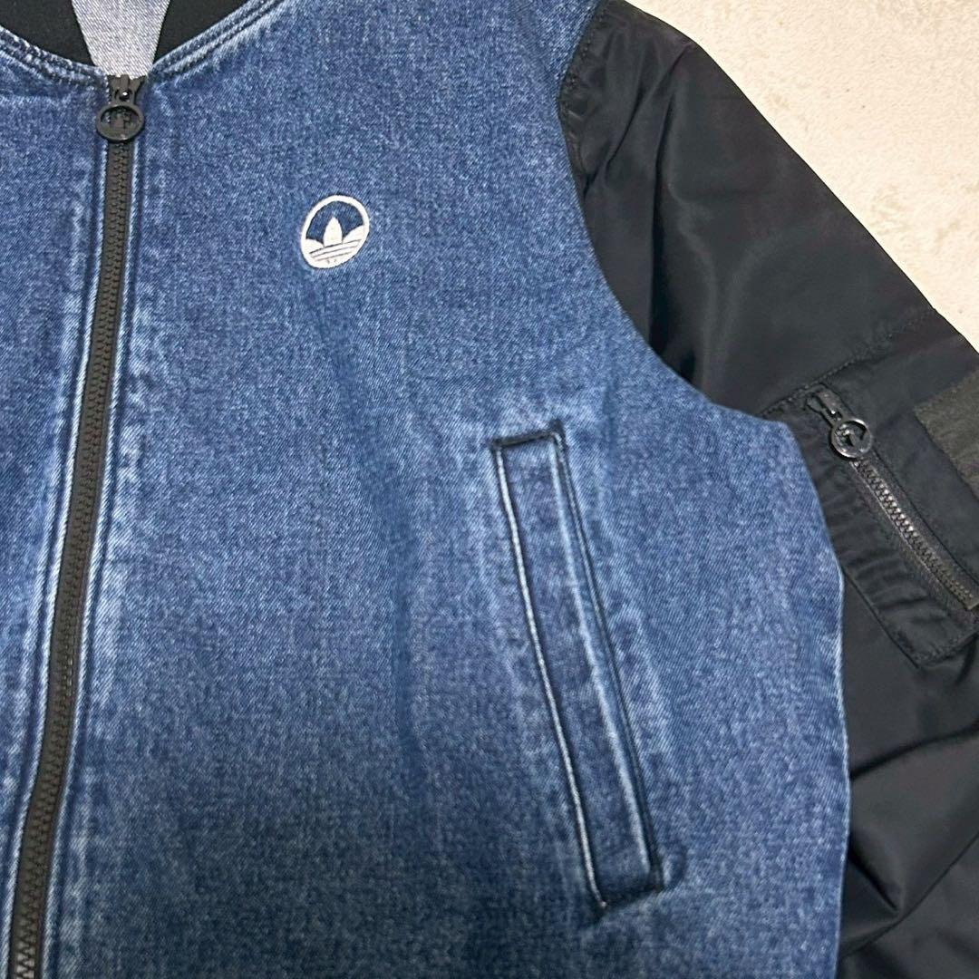 アディダス カレッジデニムジャケット M デニム ブルゾン レディース