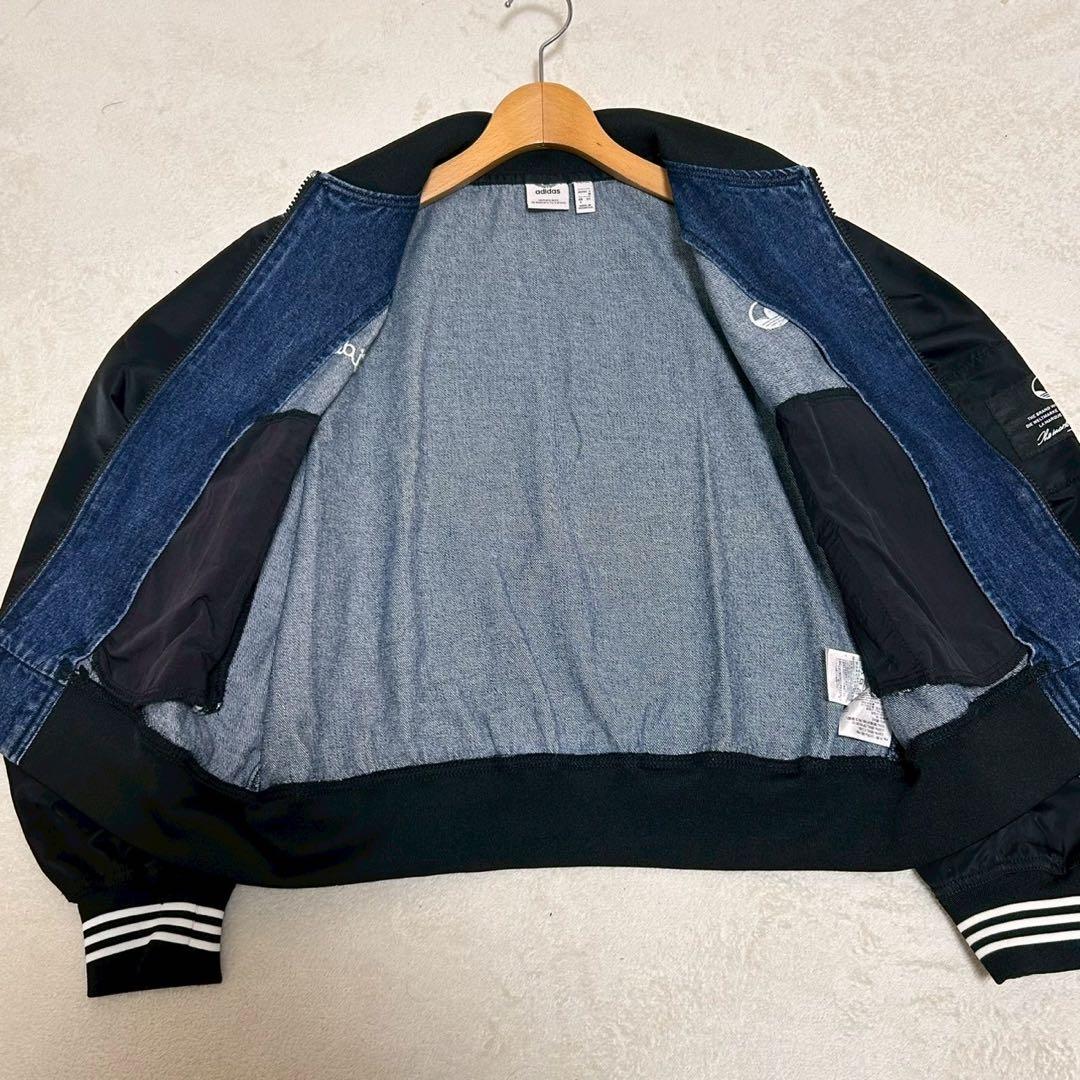 アディダス カレッジデニムジャケット M デニム ブルゾン レディース
