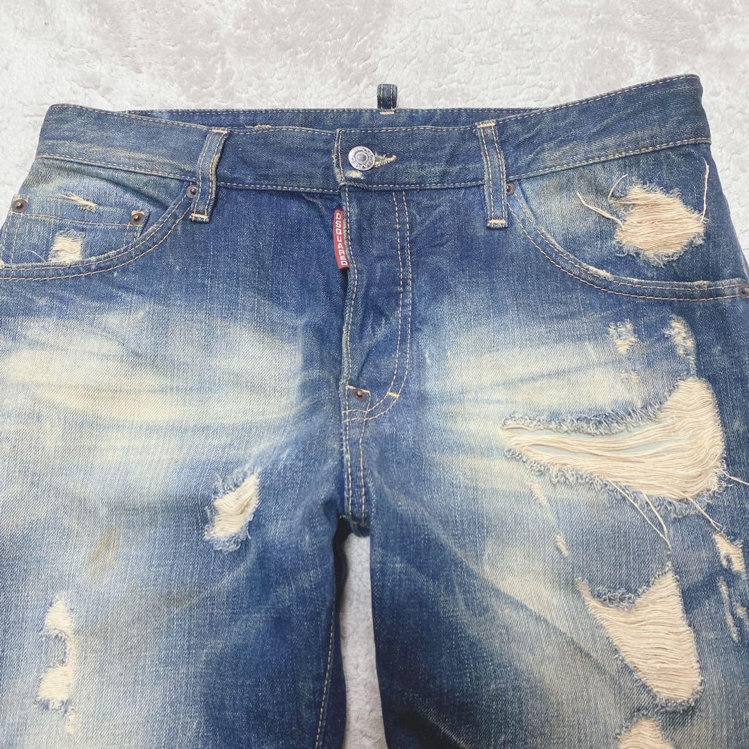 DISQUARED2・size46　71LA338　クラッシュド加工・イタリア製