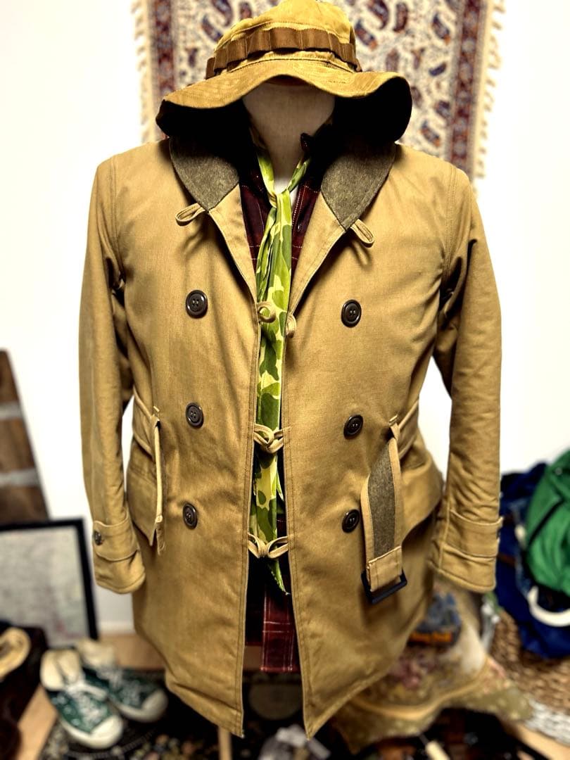 さ*と様 未使用　リアルマッコイズ　ジープコート　ステンシルカスタム　ミリタリー