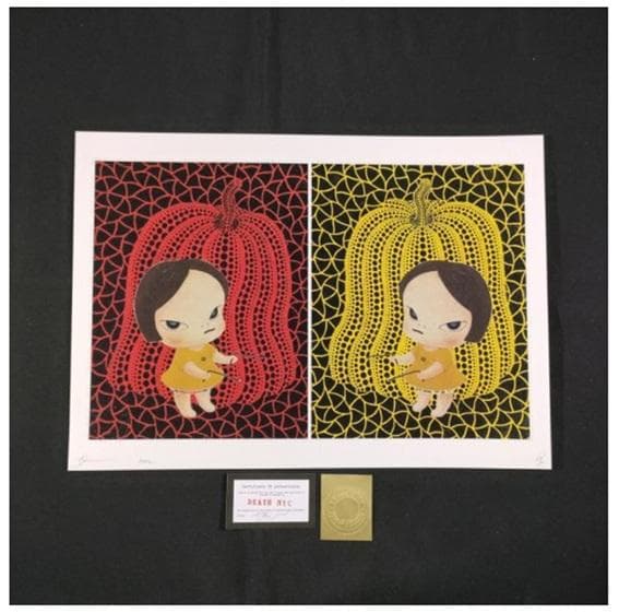 【世界限定100枚】DEATH NYC フレーム付きアート 奈良美智 草間彌生
