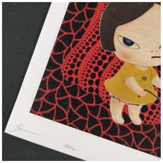 【世界限定100枚】DEATH NYC フレーム付きアート 奈良美智 草間彌生