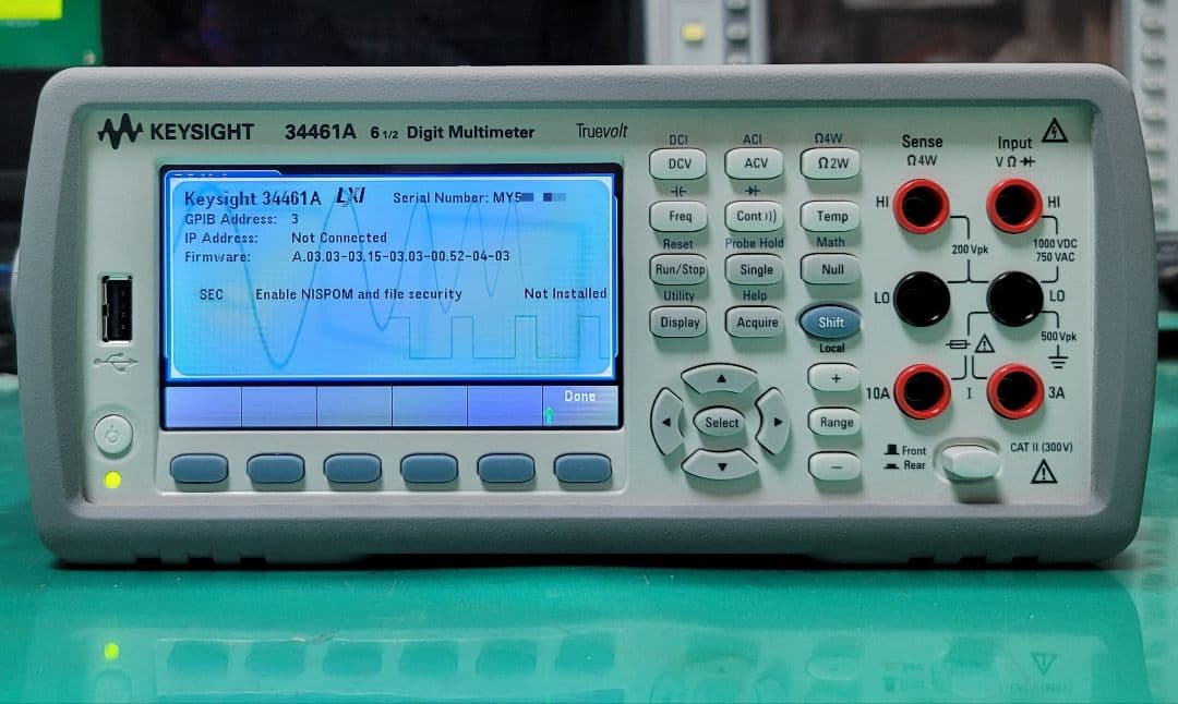 美品 KEYSIGHT 34461A 6.5桁 デジタルマルチメーター動作良好