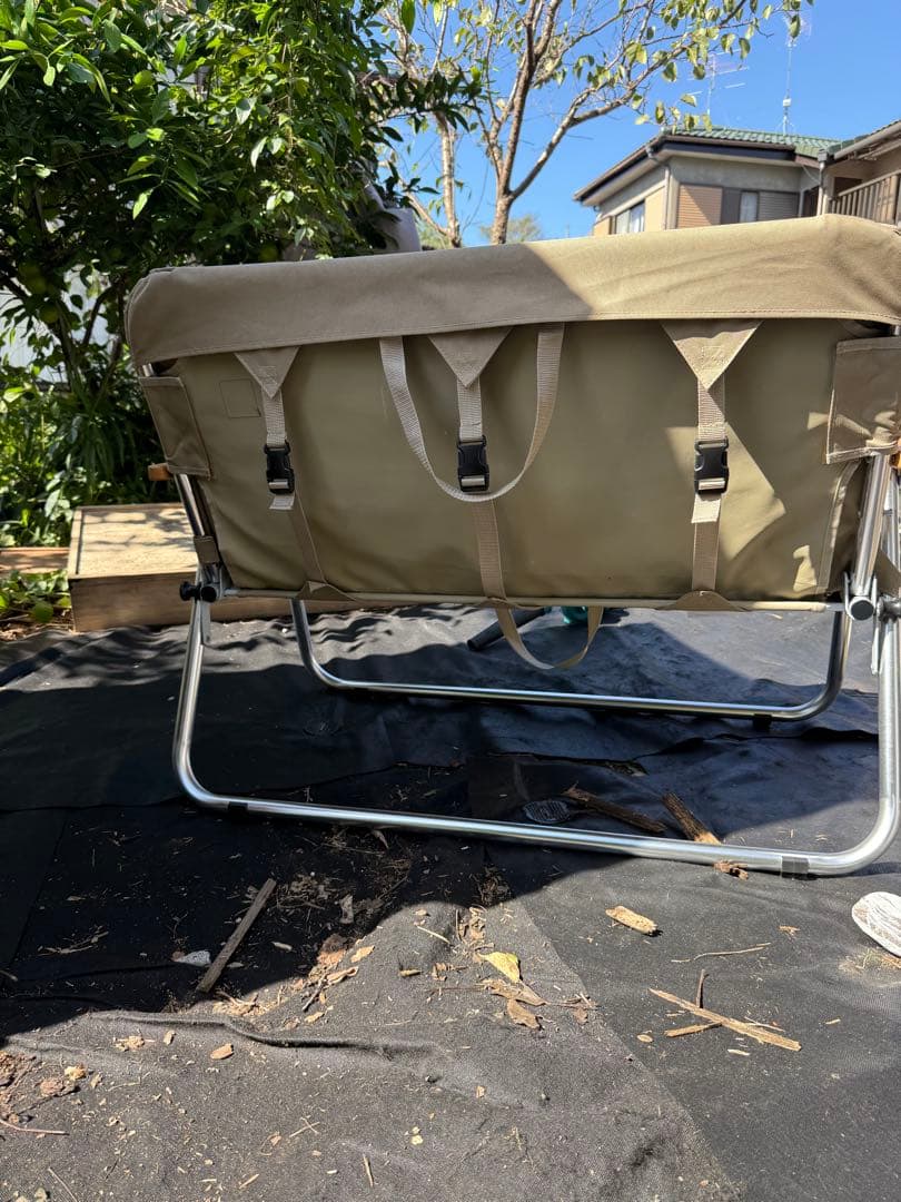 DOD グッドラックソファ ベージュ 2人掛け 折りたたみチェア キャンプ