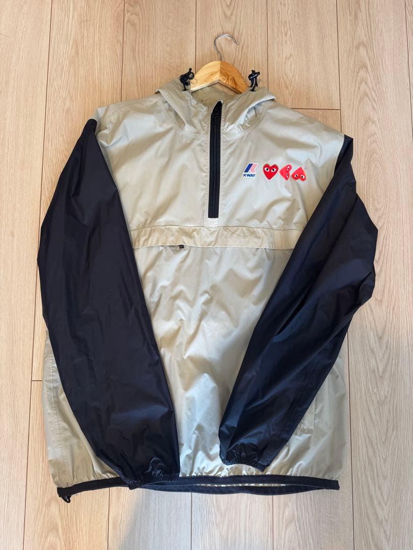 K-WAY PLAY COMME des GARÇONS ナイロンジャケットXL