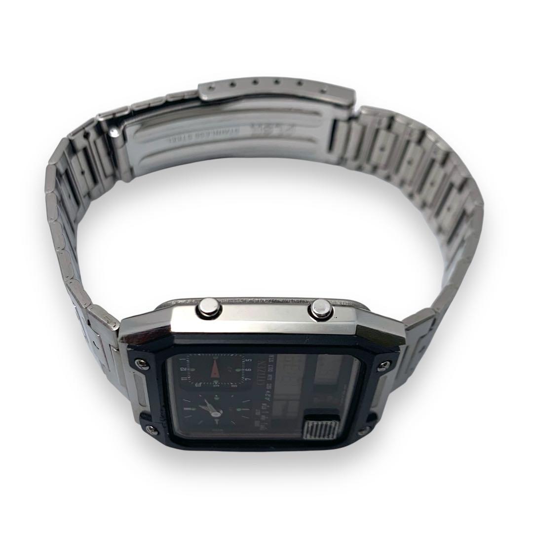 M415❀希少レア シチズン デジアナ TEMP 腕時計 デュアル タイム