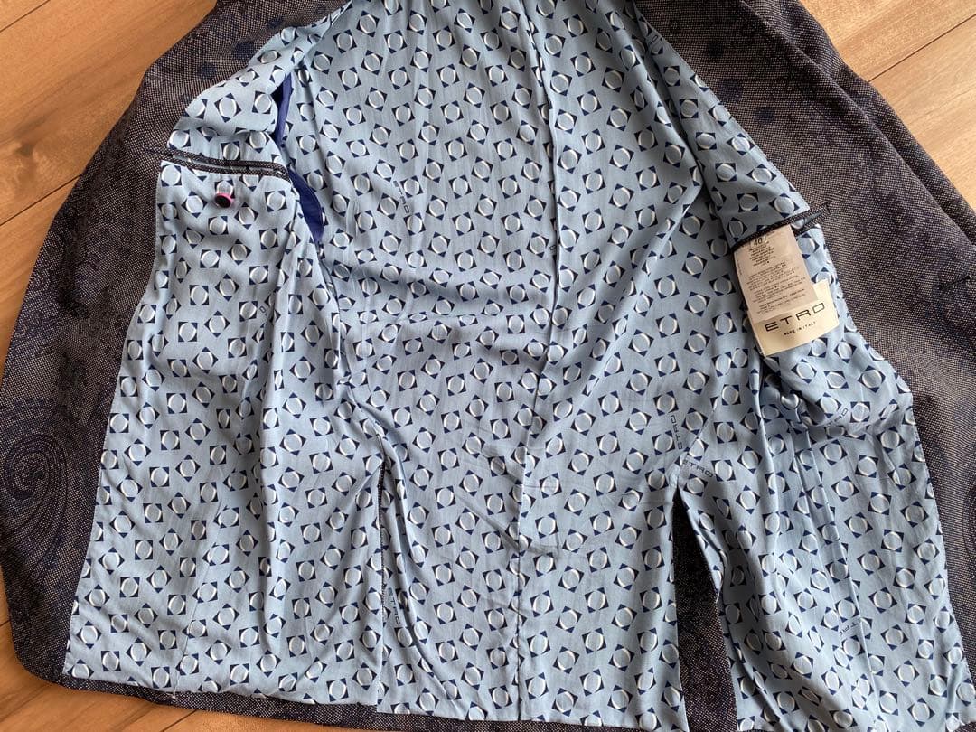 エトロ　テーラードジャケット　グレー