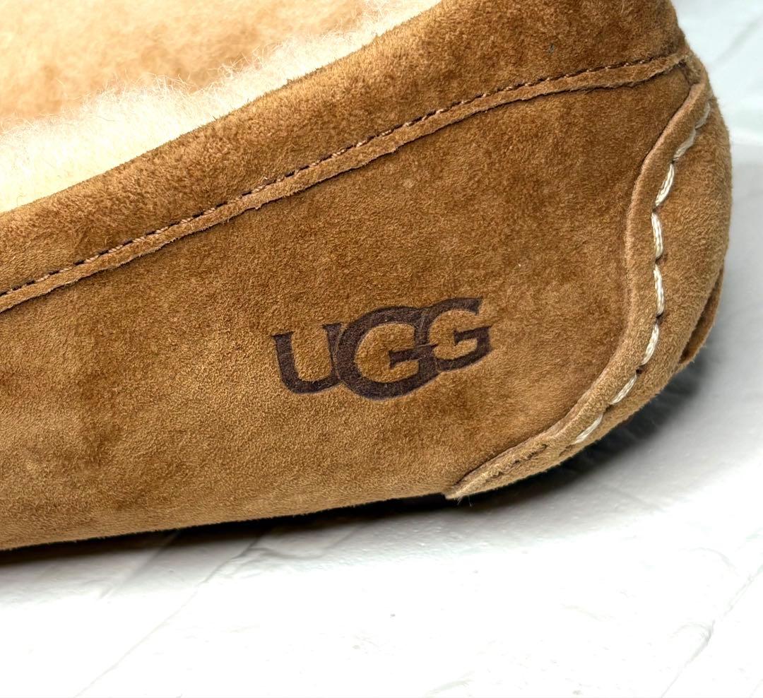 【１回のみ着用】UGG ✮モカシン アンスレー　 チェスナット　26