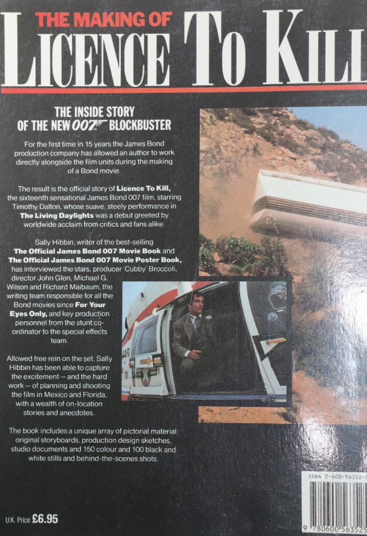 洋書００７／消されたライセンスのメーキング本(ティモシー・ダルトン版)　英語版