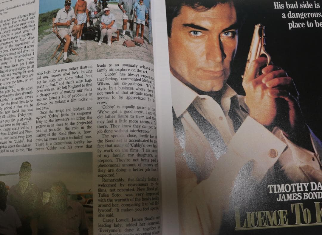 洋書００７／消されたライセンスのメーキング本(ティモシー・ダルトン版)　英語版