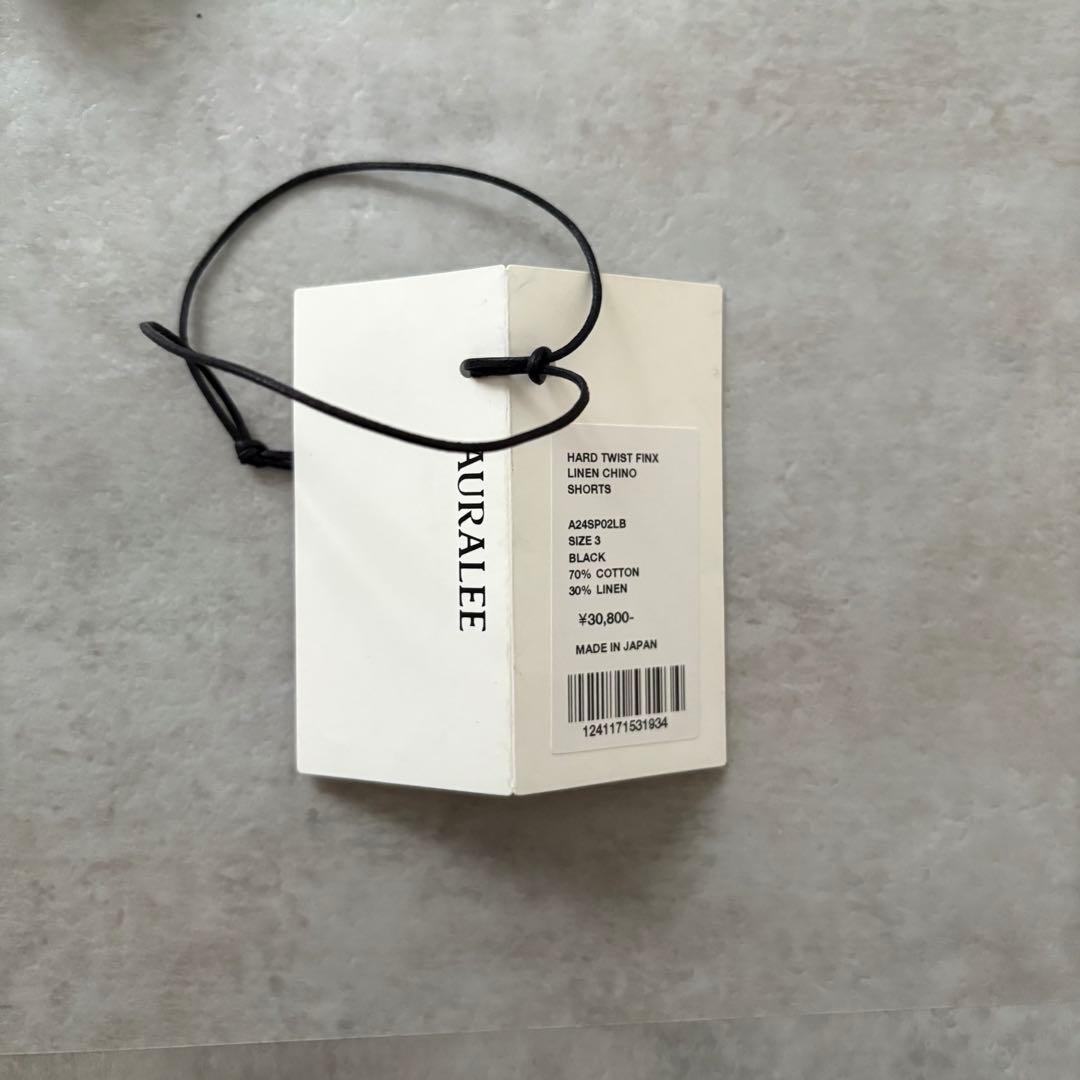 パンツ 24ss AURALEE Linen Chino shorts size3