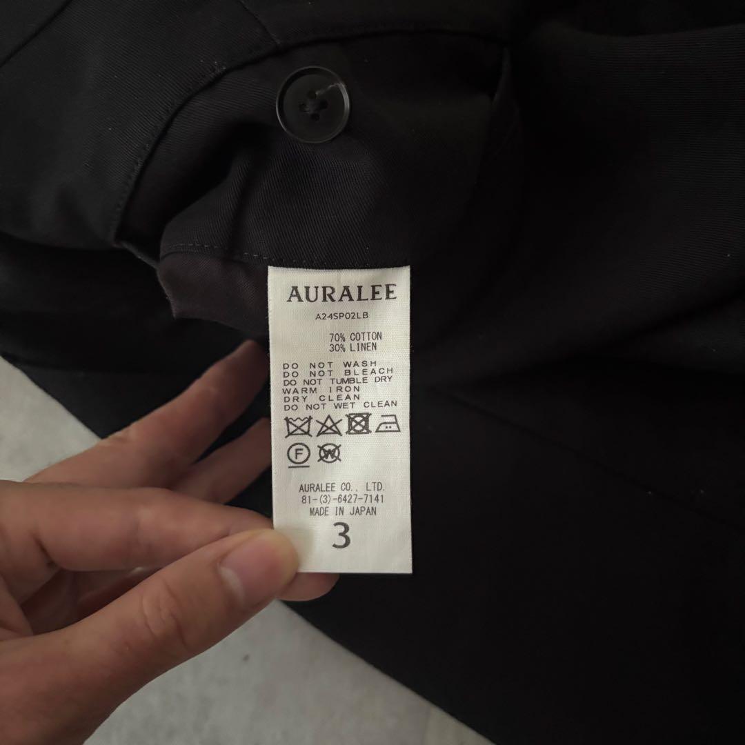 パンツ 24ss AURALEE Linen Chino shorts size3